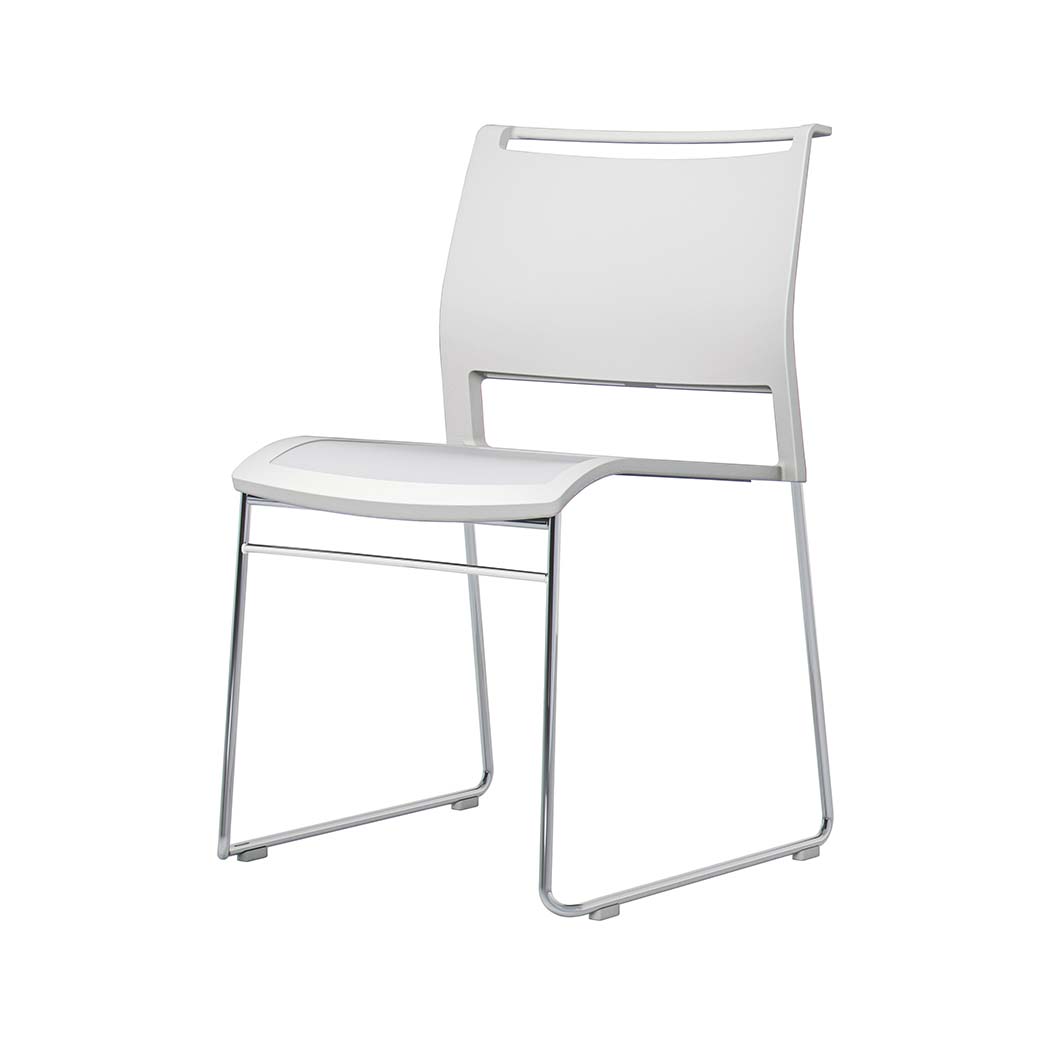 ミーティングチェア(ホワイト)レンタル1,200円~【1日~5日まで同一料金】